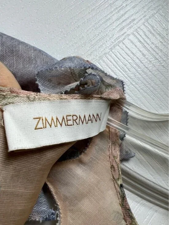 Pastel Floral Ruffled Cutout Dress - Picture 5 of 14